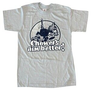 VTG Grumbles Mens S T-Shirt Tobacco NWOT Single Stitch Tobacciana Moonshine